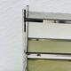 Chrome and smoked glass shelf in Italian 1970s style.