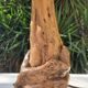 Vintage wood brutalist lamp 50s