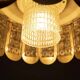 Vintage suspension light, Danish design from the 1960s, Regency style.