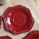 Lot de 6 soucoupes Faïence Provençale Poët-Laval