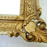 Florentine mirror frame carved wood 56x46cm