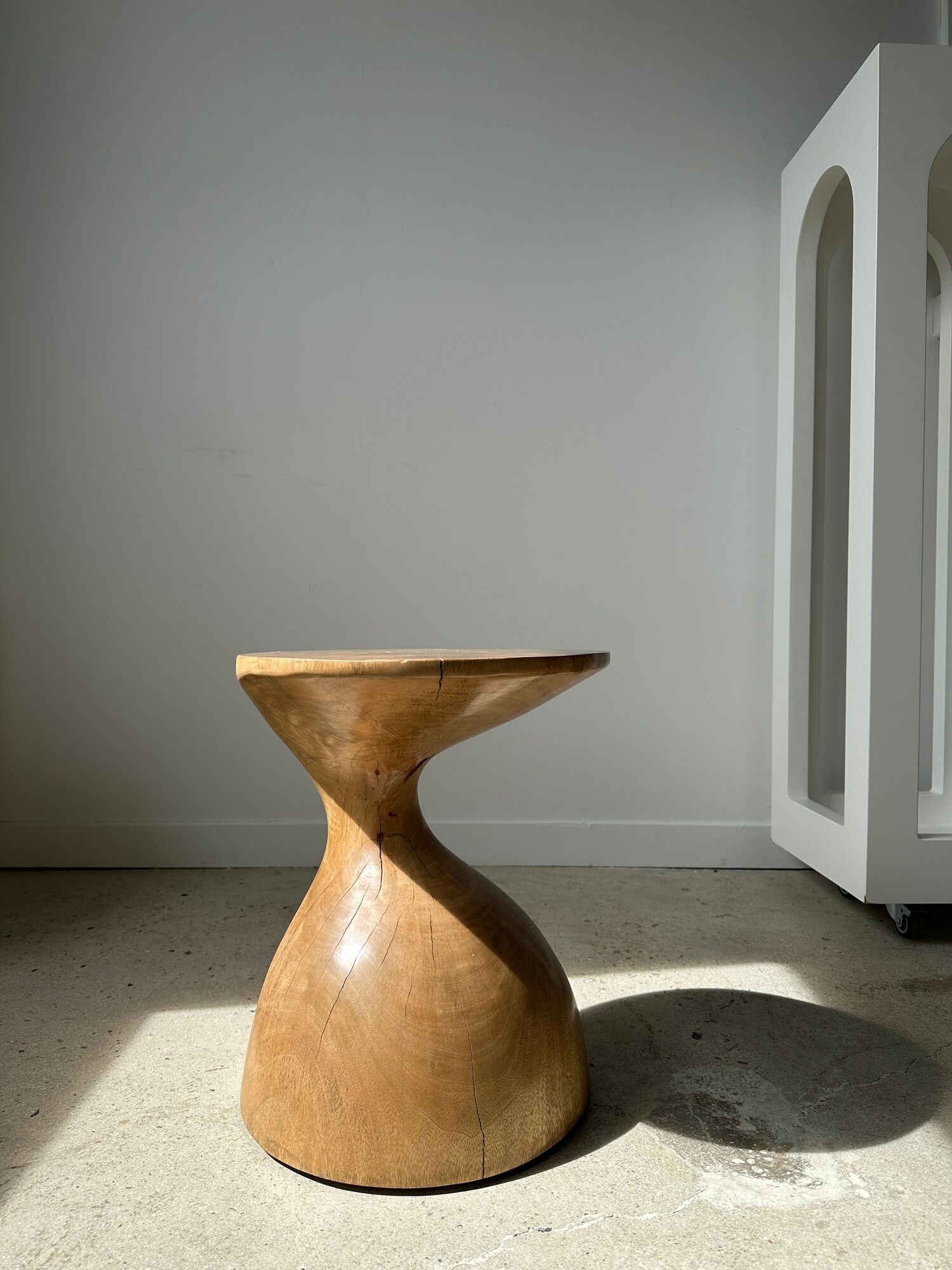 Solid wood sofa end