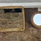 Set of 2 Audoux and Minet mirrors with rope from the 1950s.