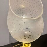 Murano Glass and Brass Table Lamps, 1980s, Set of 2