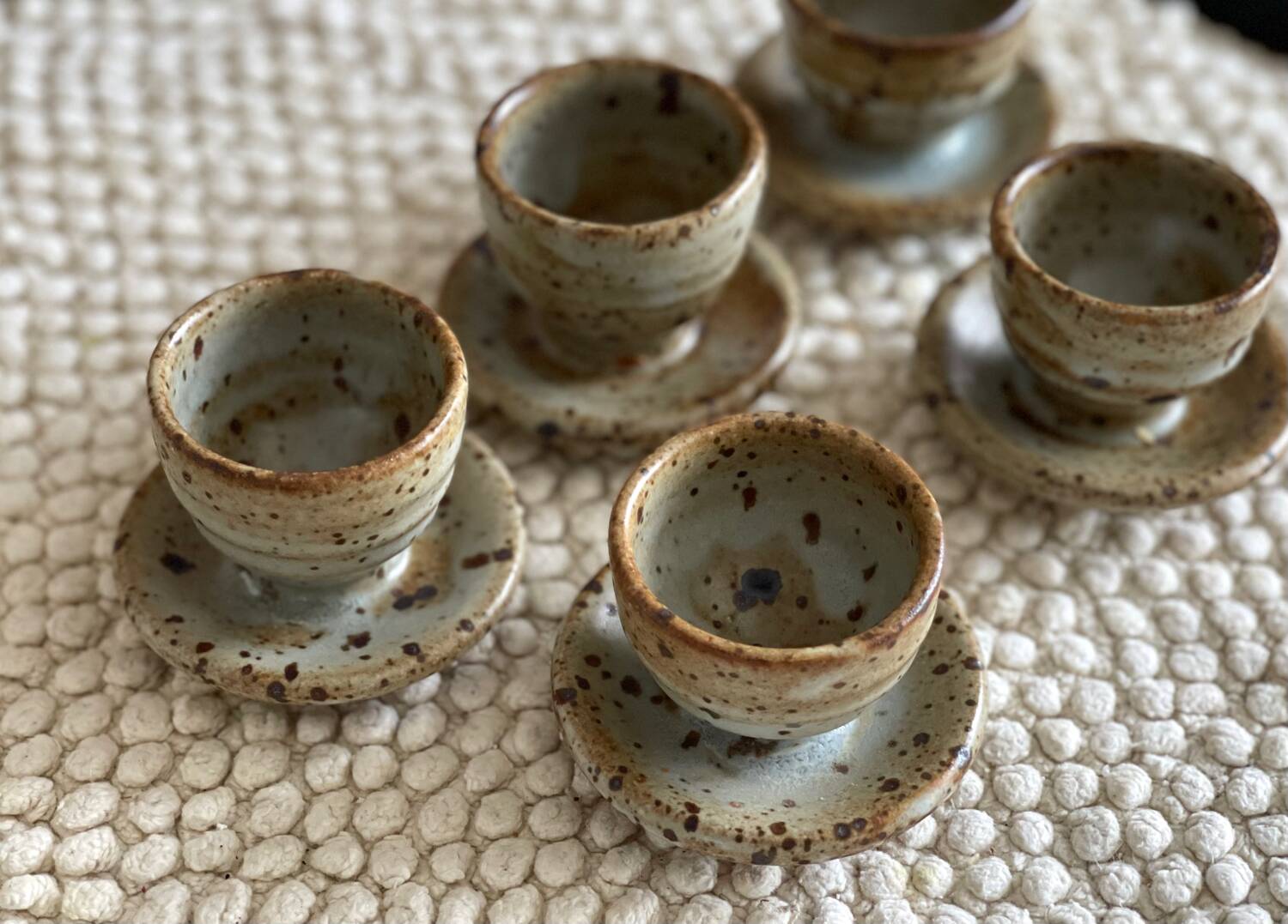 5 Gustave Tiffoche egg cups