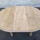 Table à manger ronde extensible rénovée Louis Philippe 115cm 6 personnes