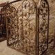 Decorative grille, wrought iron firewall 1940, 1950