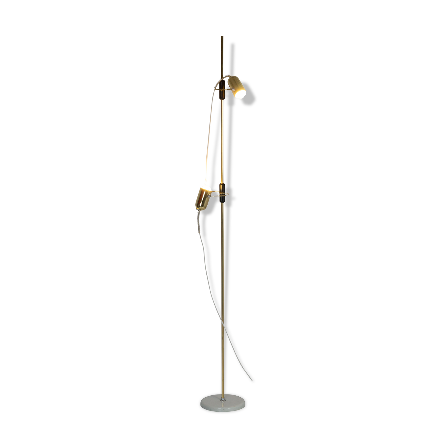 Francesco Fois by Goffredo Reggiani, brass floor lamp from 1974