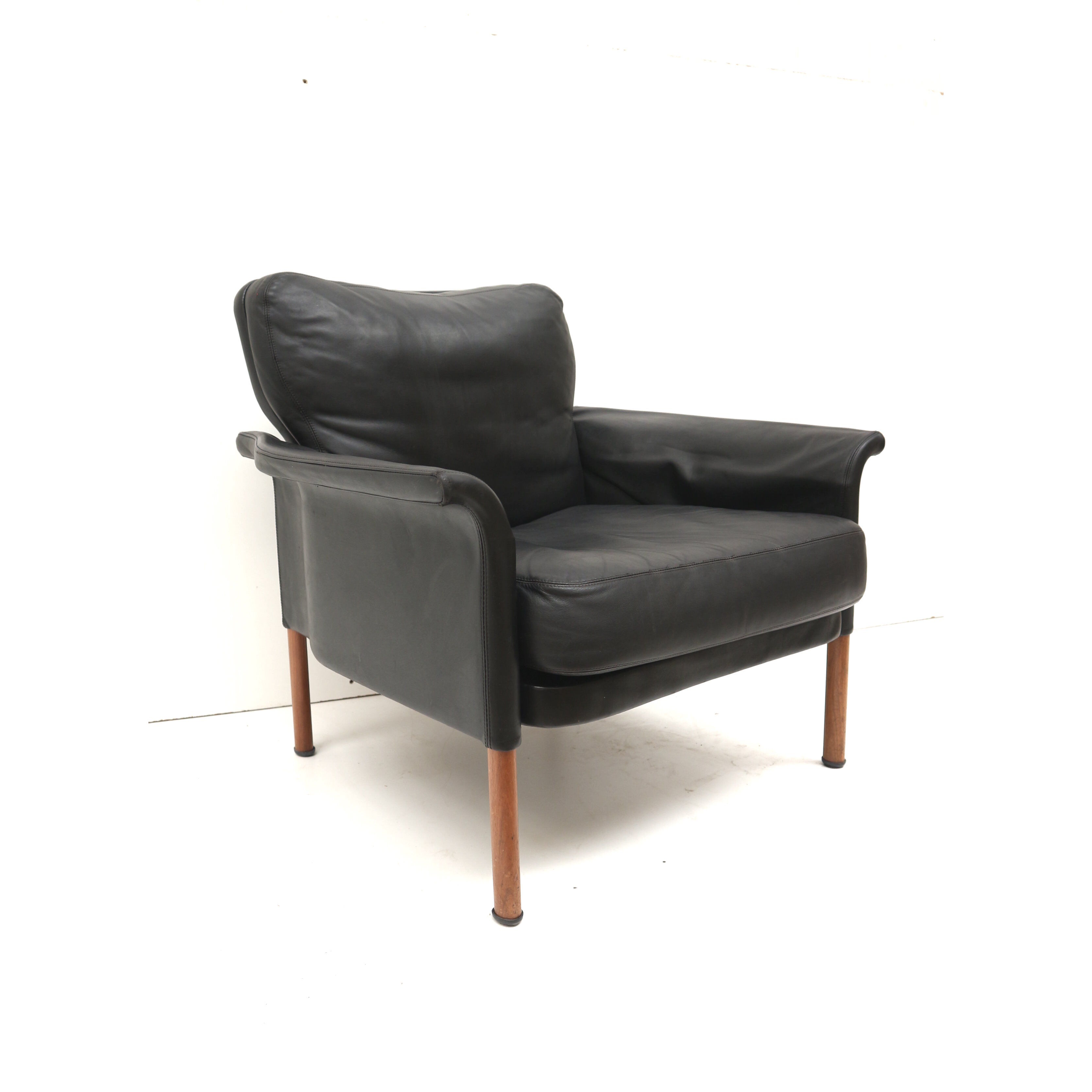 Leather armchair by Hans Olsen 1960s