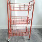 Desert / vintage rolling cart with chrome caster