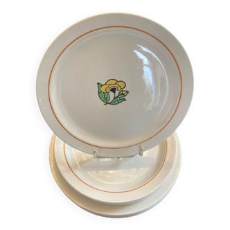 Lot 11 assiettes salins terre de fer