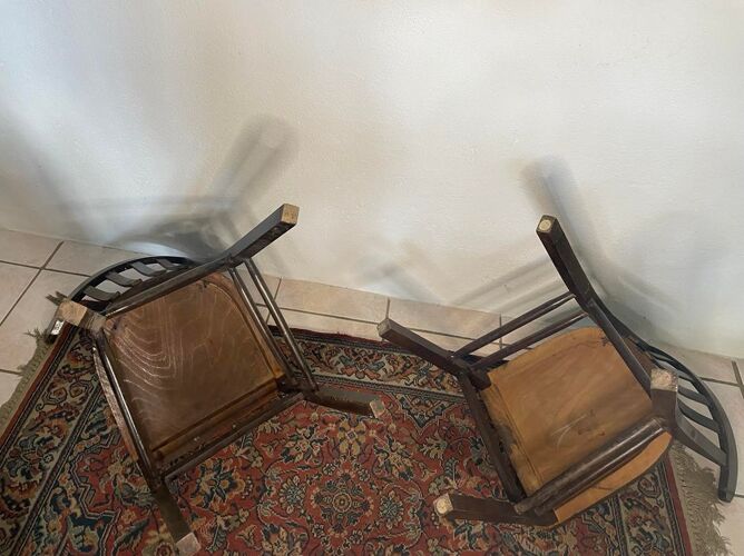 Lot de 2 chaises bistrot Luterma