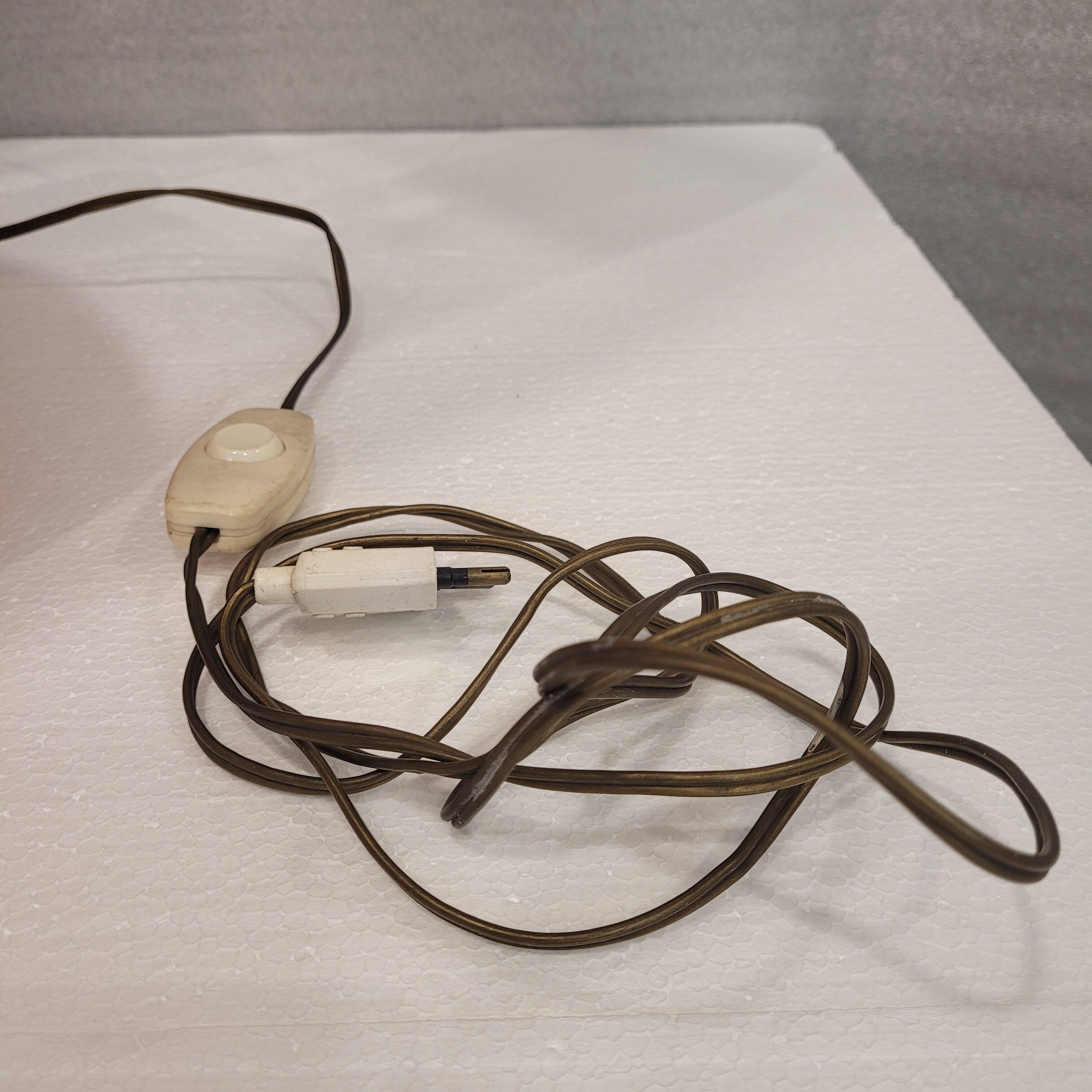 Orange ceramic lamp, 60's – Germany