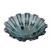 Art Deco Style Geometric Blue Glass Bowl (By Scailmont)