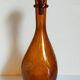 Carafe à trois faces en verre soufflé de Biot années 60