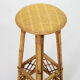 4 vintage rattan bar stools