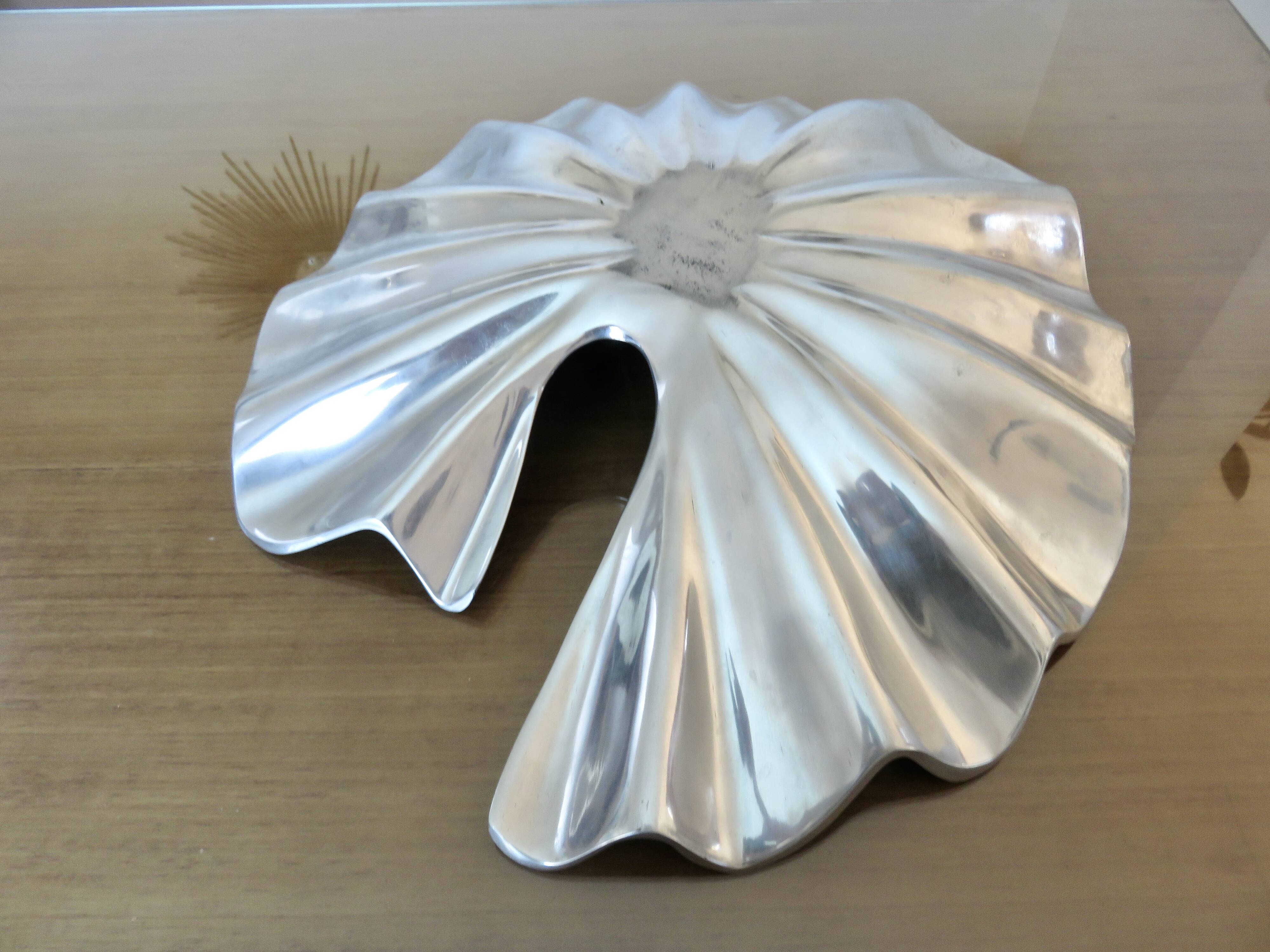 Aluminum fruit basket, French design 1970