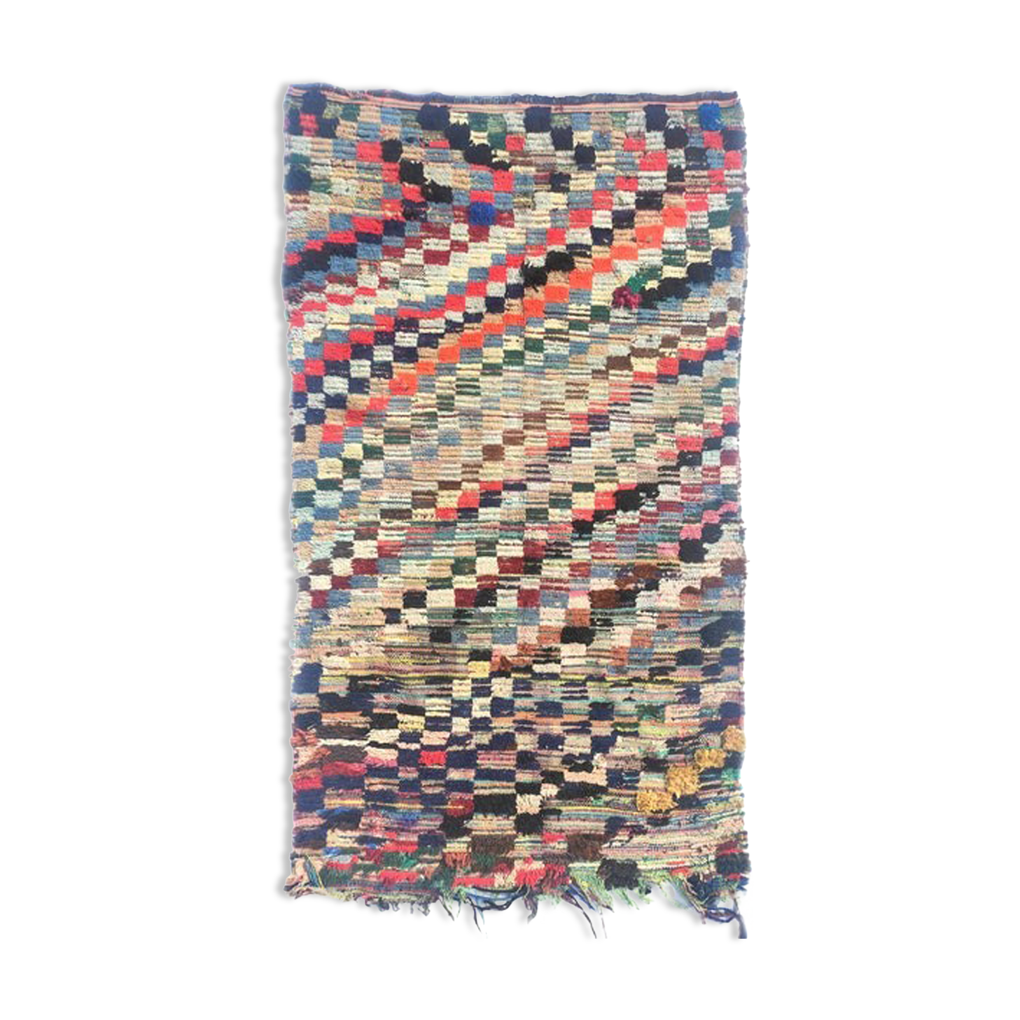 Carpet berbere boucherouite 194x108cm