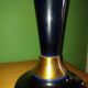 Pied de lampe en céramique bleu cobalt