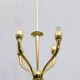 Art Deco Italian Brass Chandelier, 1940s