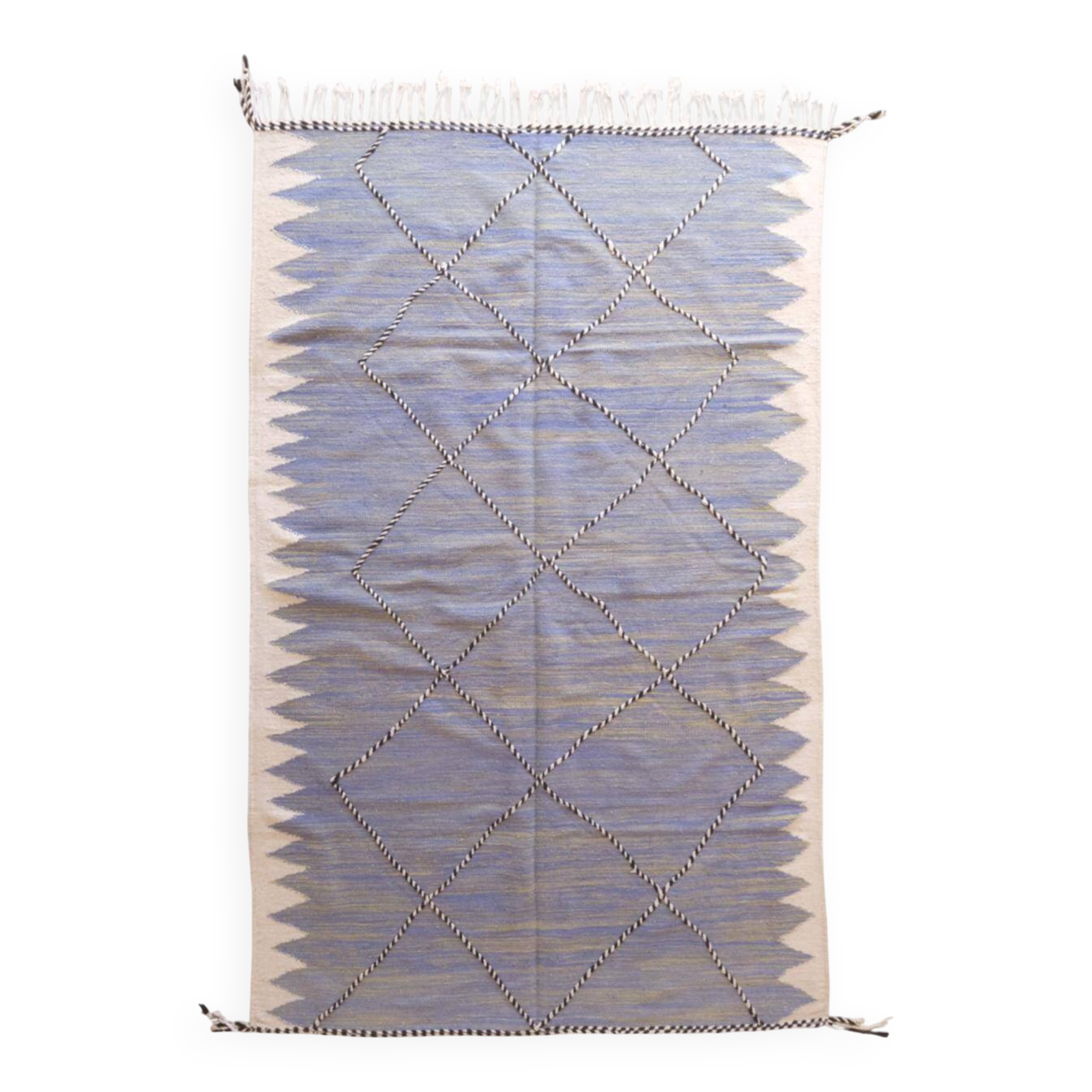 Blue Kilim Rug - 312 x 200 cm