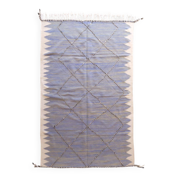 Blue Kilim Rug - 312 x 200 cm