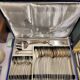 Silver plated cutlery set, Fionnet François, mid-20th century, 149 pieces with boxes