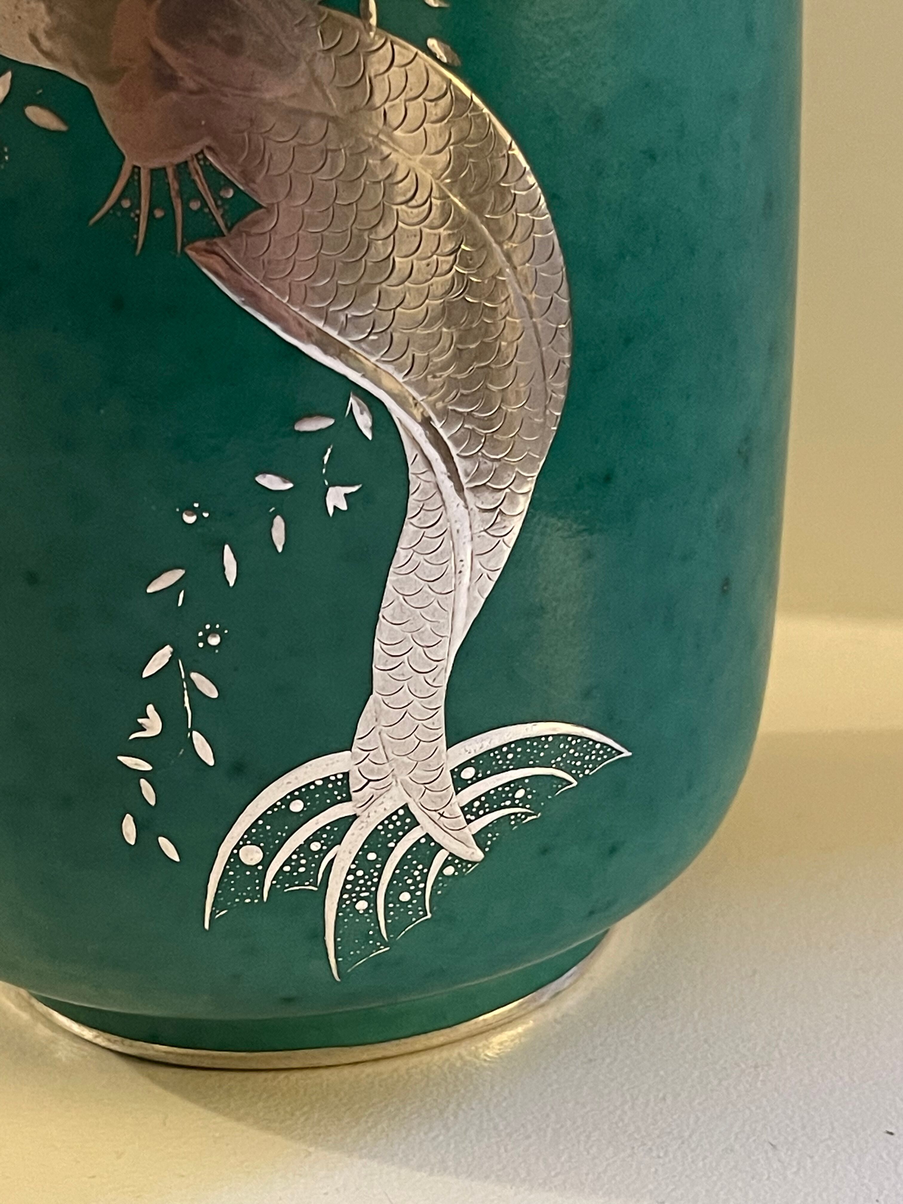 Vase Gustavsberg argenta wilhelm kage