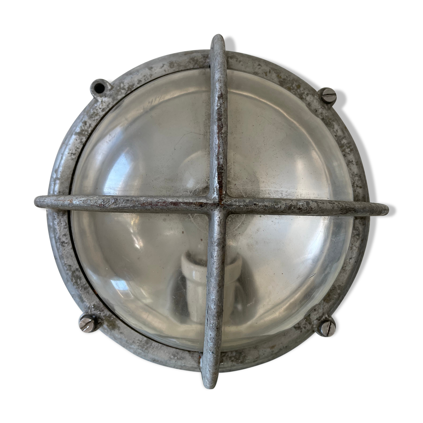 Danish Outdoor Lamp in Galvanized Metal