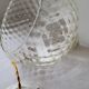 Suspension en verre strié 70s