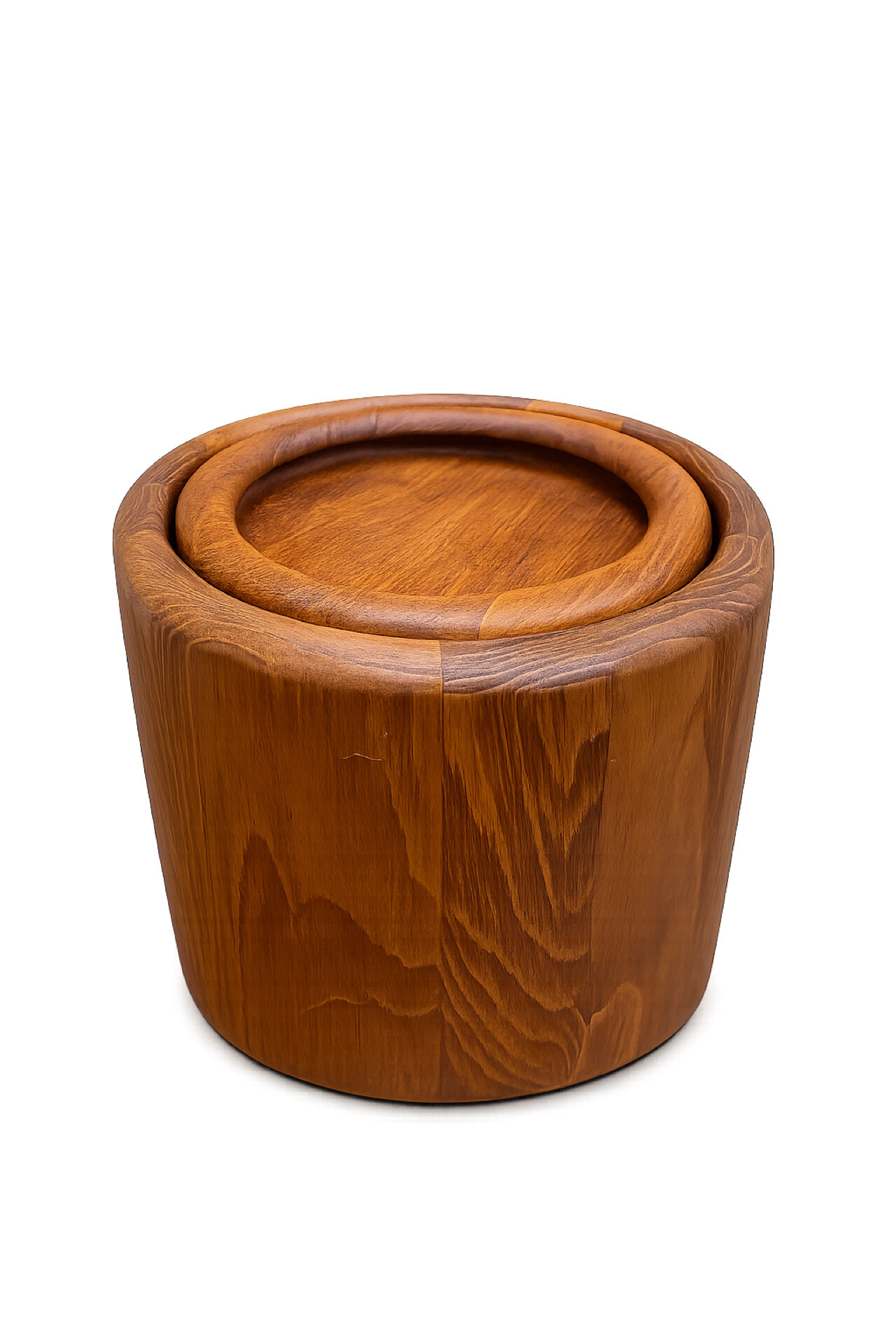 Danish teak ice bucket by Richard Nissen
