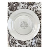 Dessert Plates Vintage Style English, Ironstone Tableware C.P. Model "Lovers"