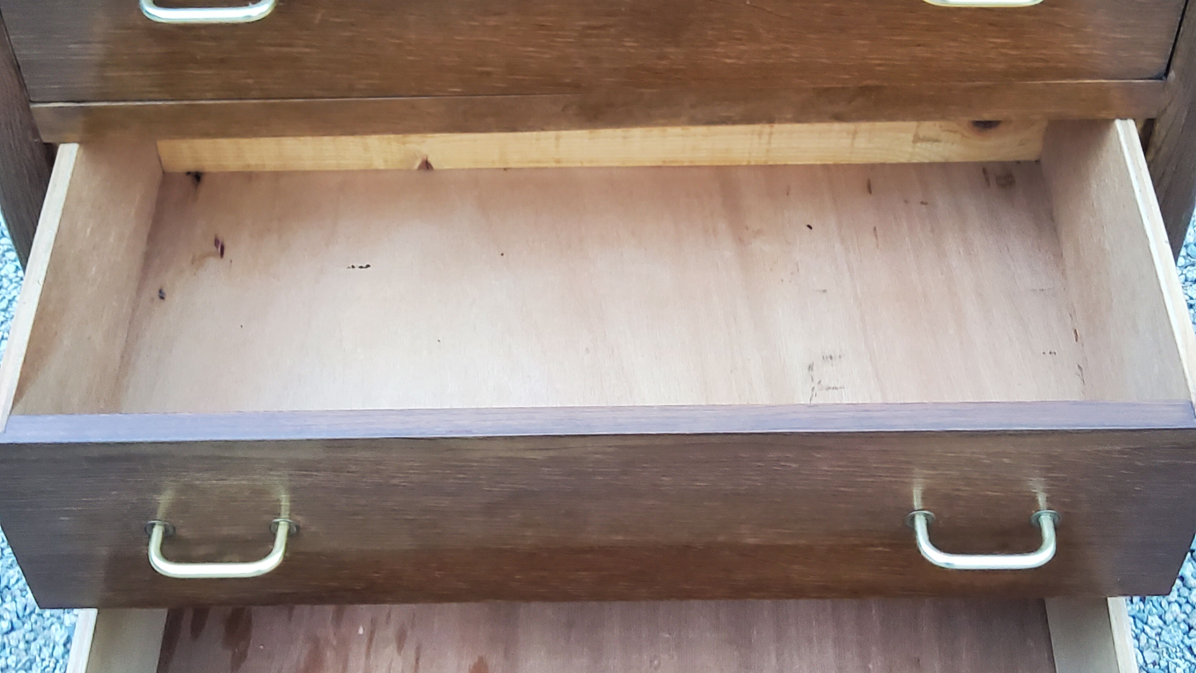 Vintage oak chest of drawers legs compass 3 drawers from the 50s