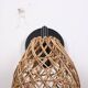 Rattan & Bamboo Classic Sconce Lamp, 15x17Cm