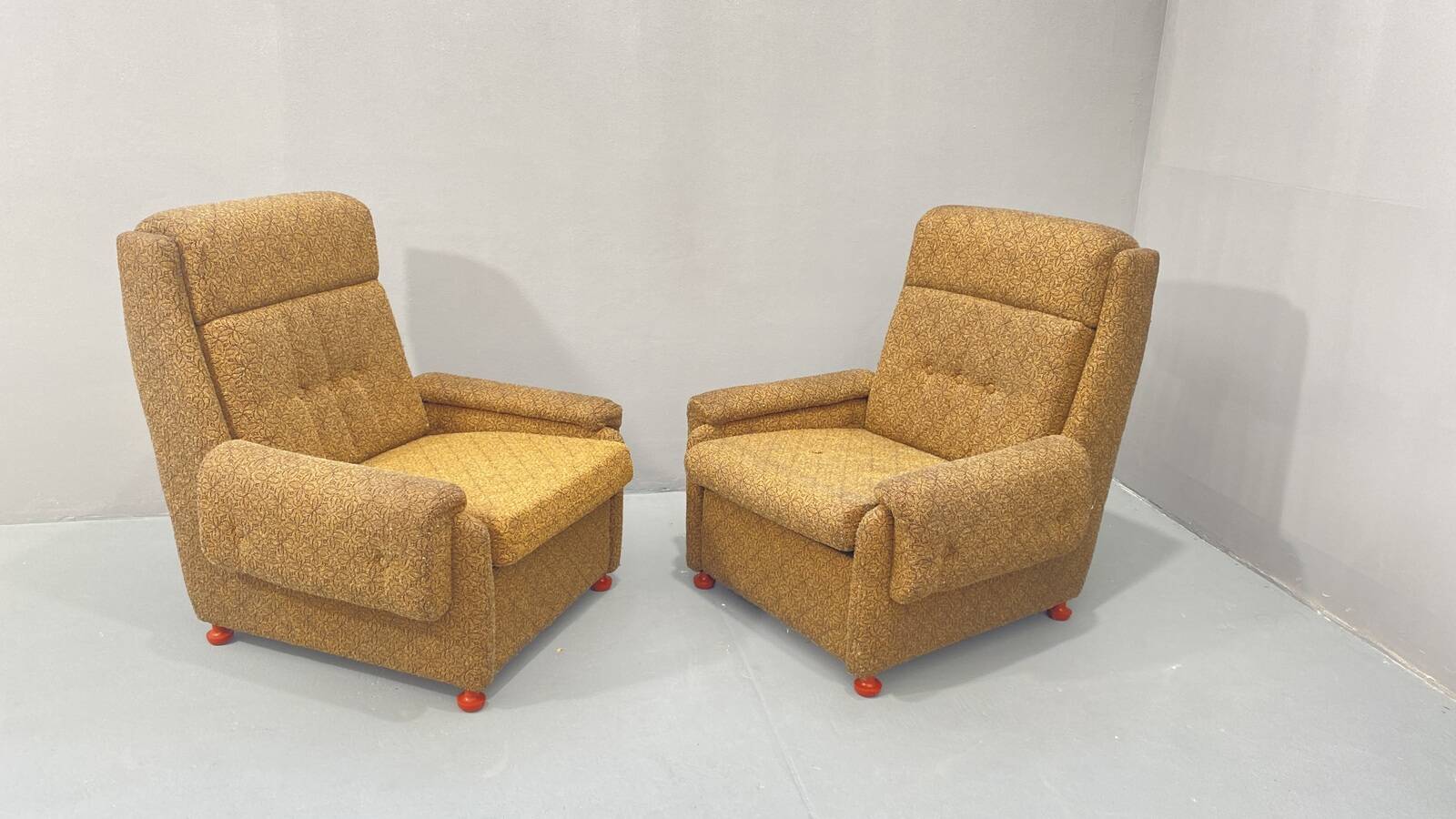Eastern bloc Vintage armchairs, 1980´s, Czechoslovakia