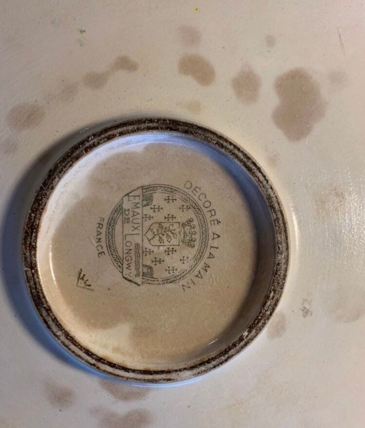 Émaux de Longwy plat rond