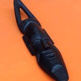 Masque à suspendre visage africain bois d'ébène