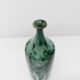 Green glazed stoneware bottle vase with copper highlights 1960-1970