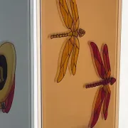 Set di 2 Vassoi artistici, Italia, anni '80