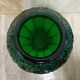 Ovoid vase green glass art deco