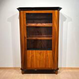 Biedermeier Bookcase in Walnut & Glass, Austria, 1825