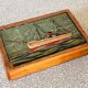 Wooden cube game in original box, antique game, early 20th century