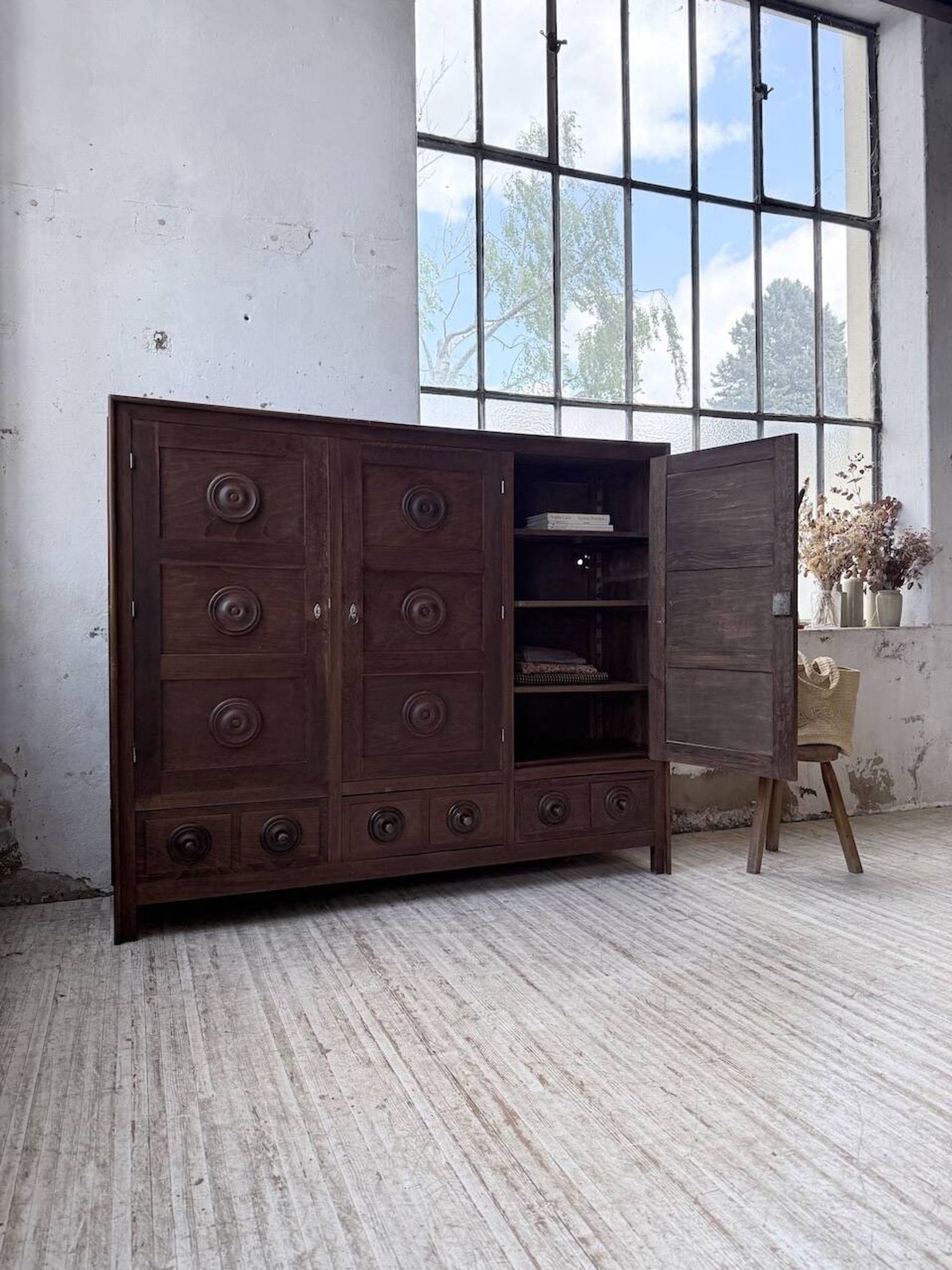 Oak wardrobe "Basque" Dudouyt