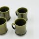 Lot 6 Espresso Cups Deco Hälsingborg Bari 15/1 Olive