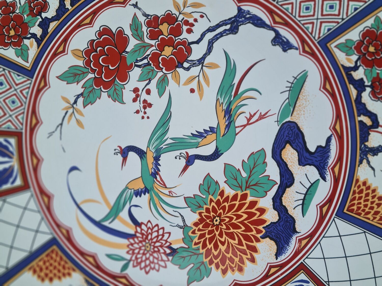 Round porcelain dish from D´Imari Japan