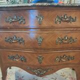Louis XV style curved chest of drawers
