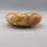 Petit cendrier vintage en onyx à trois supports