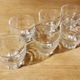 Set of 6 digestive glasses