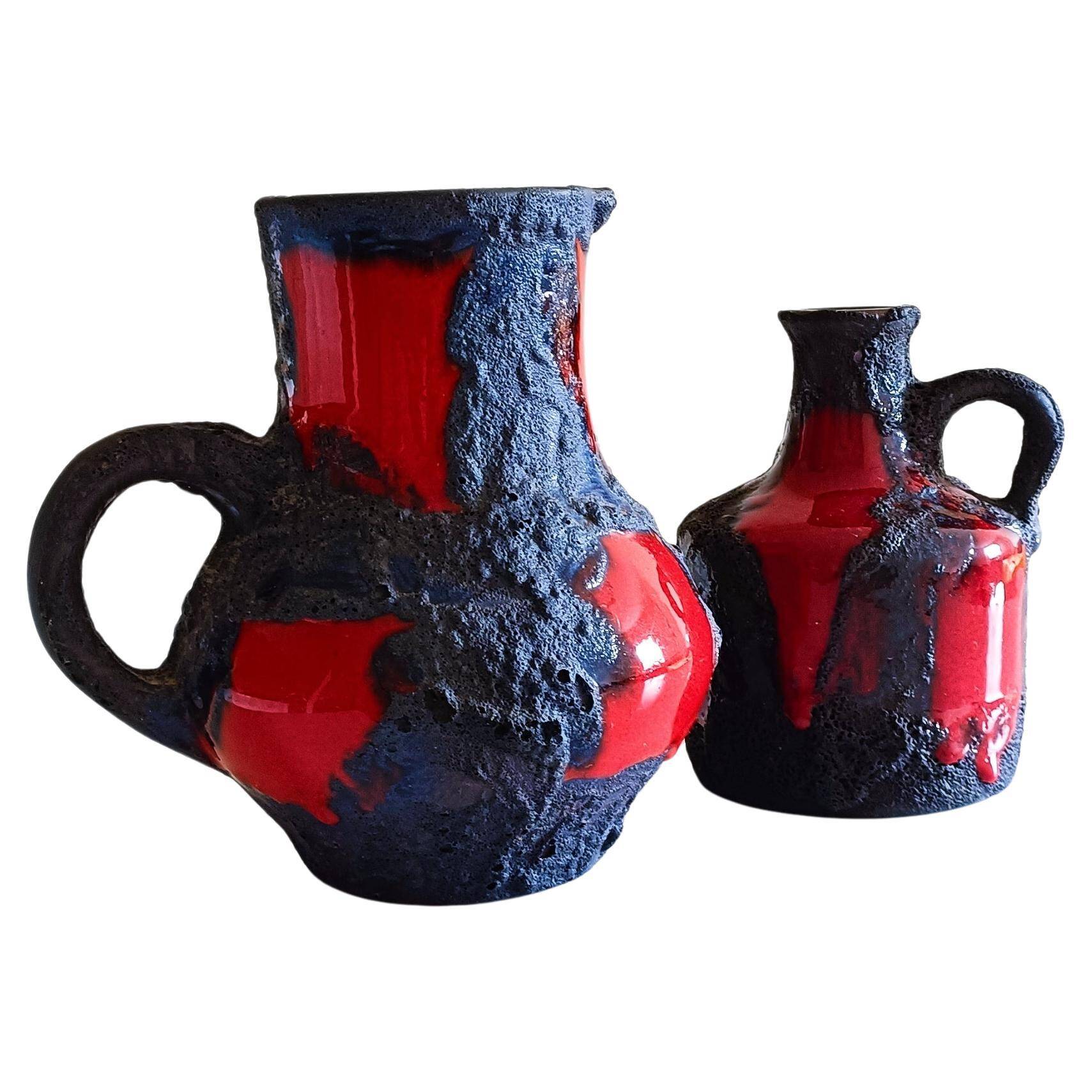 Jugs en céramique moderne du milieu du siècle par Marei Keramiks, années 1960, Allemagne