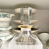 Chiseled crystal whiskey decanter